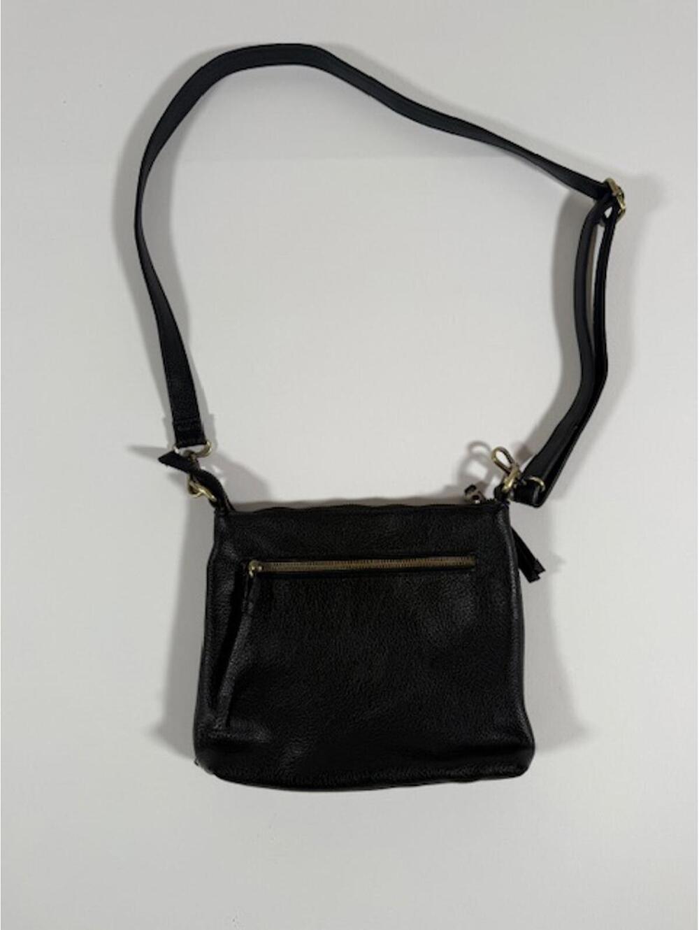 Joy Susan Black Leather Women's Crossbody Bag
